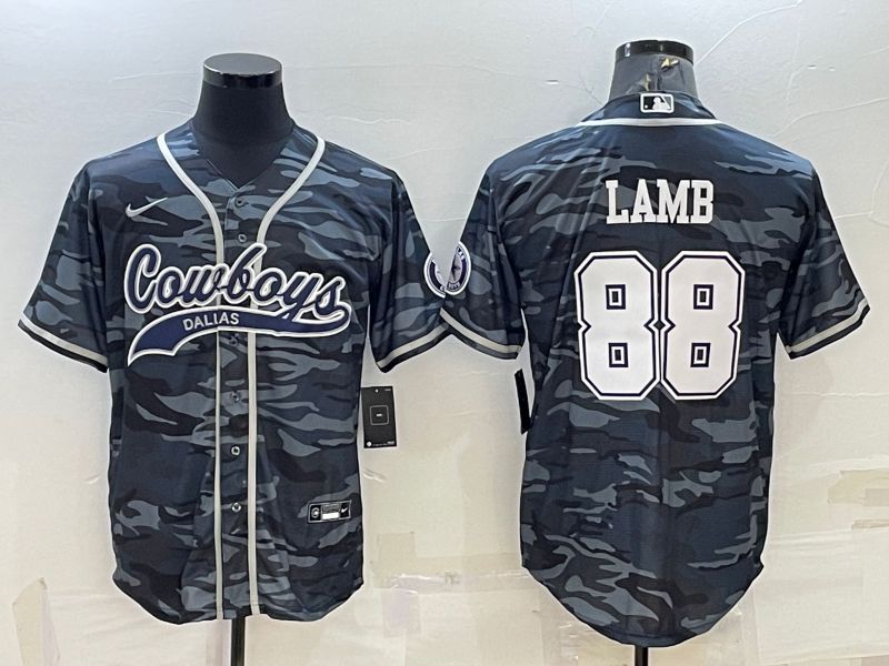 Men Dallas Cowboys 88 Lamb Camo 2022 Nike Co branded NFL Jerseys